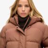 Hooded Sportliche Puffer-Bomberjacke