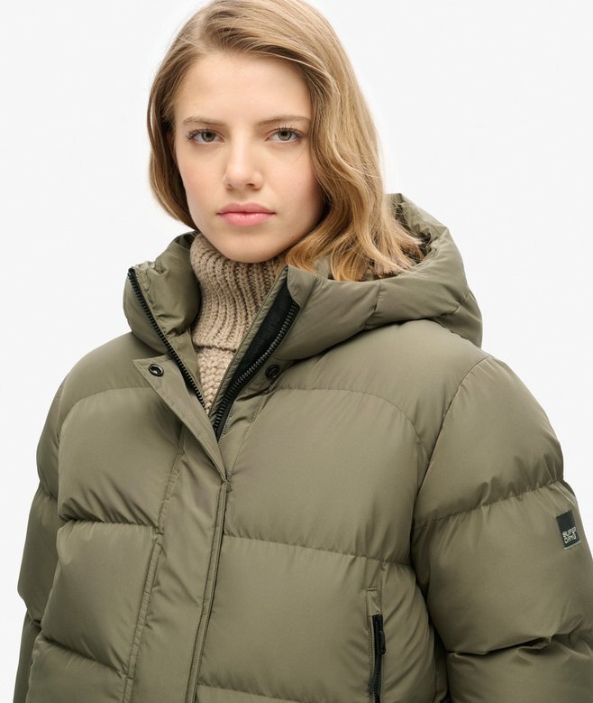 Hooded Sportliche Puffer-Bomberjacke Hooded Sportliche Puffer-Bomberjacke