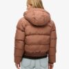 Hooded Sportliche Puffer-Bomberjacke