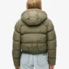 Hooded Sportliche Puffer-Bomberjacke Hooded Sportliche Puffer-Bomberjacke
