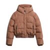 Hooded Sportliche Puffer-Bomberjacke