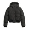 Hooded Sportliche Puffer-Bomberjacke