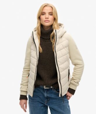 Hooded Storm Hybrid-Steppjacke mit Kapuze