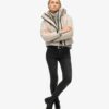 Hooded Windbreaker-Jacke mit Stickerei