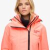 Hooded Windbreaker-Jacke mit Stickerei