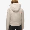Hooded Windbreaker-Jacke mit Stickerei