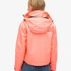 Hooded Windbreaker-Jacke mit Stickerei