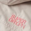Hooded Windbreaker-Jacke mit Stickerei