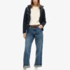Hybrid-Jacke mit Kapuze aus Storm-Strick