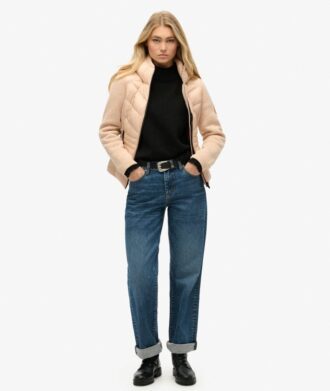 Hybrid-Jacke mit Kapuze aus Storm-Strick