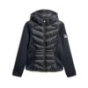 Hybrid-Jacke mit Kapuze aus Storm-Strick