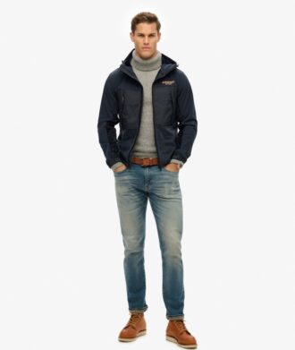 Hybrid-Trekker-Jacke mit Kapuze