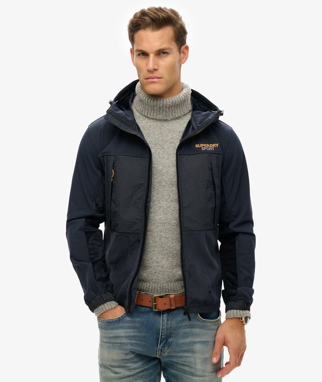 Hybrid-Trekker-Jacke mit Kapuze Hybrid-Trekker-Jacke mit Kapuze