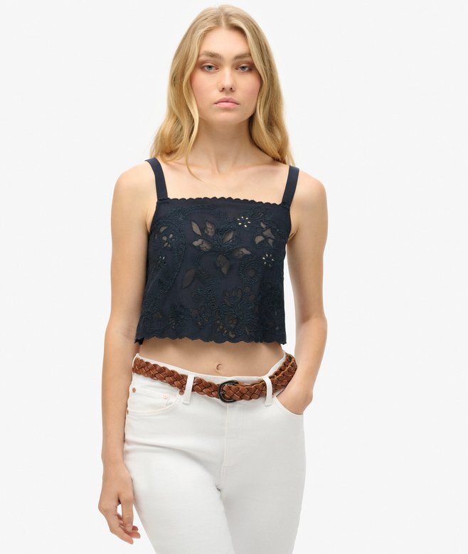 Ibiza besticktes Cami-Oberteil Ibiza besticktes Cami-Oberteil