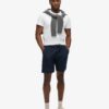 Indigo Bermuda-Shorts mit Punktmuster Indigo Bermuda-Shorts mit Punktmuster