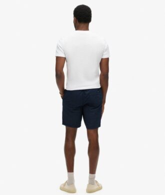 Indigo Bermuda-Shorts mit Punktmuster