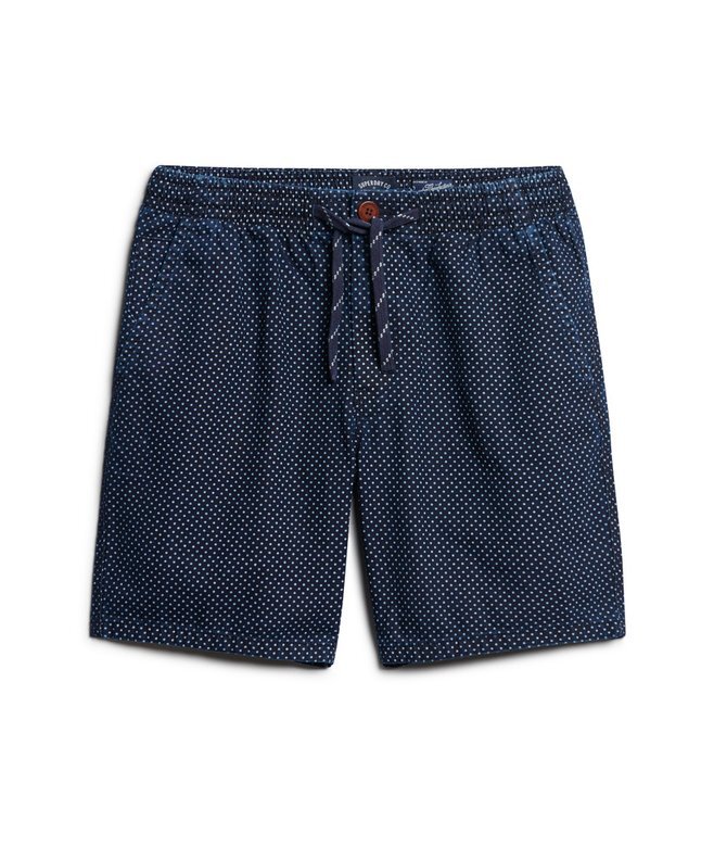 Indigo Bermuda-Shorts mit Punktmuster Indigo Bermuda-Shorts mit Punktmuster