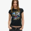 Iron Maiden X Superdry T-Shirt mit Flügelärmeln Iron Maiden X Superdry T-Shirt mit Flügelärmeln