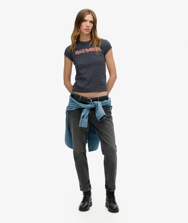 Iron Maiden X Superdry T-Shirt mit Flügelärmeln Iron Maiden X Superdry T-Shirt mit Flügelärmeln