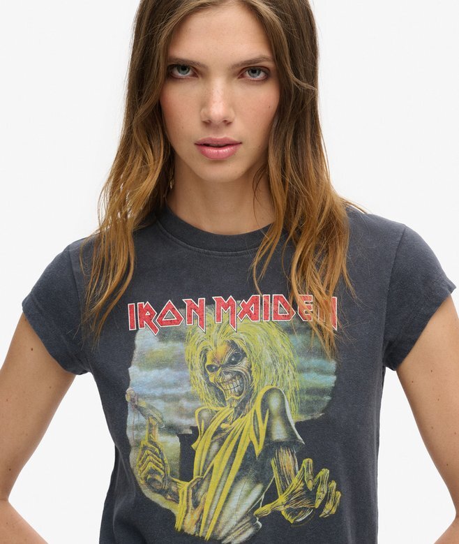 Iron Maiden X Superdry T-Shirt mit Flügelärmeln Iron Maiden X Superdry T-Shirt mit Flügelärmeln