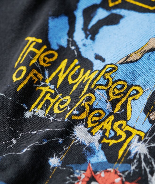 Iron Maiden X Superdry T-Shirt mit Flügelärmeln Iron Maiden X Superdry T-Shirt mit Flügelärmeln
