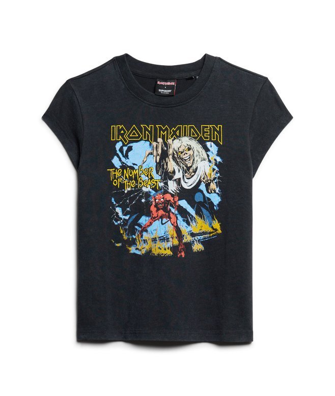 Iron Maiden X Superdry T-Shirt mit Flügelärmeln Iron Maiden X Superdry T-Shirt mit Flügelärmeln