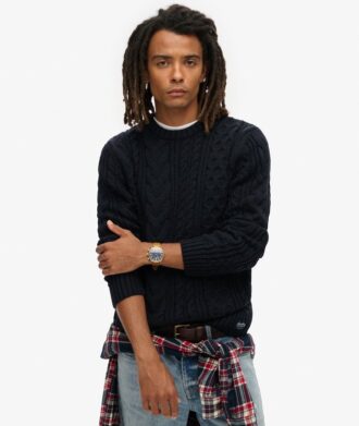 Jacob-Pullover mit Zopfmuster Jacob-Pullover mit Zopfmuster
