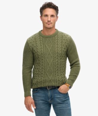 Jacob-Pullover mit Zopfmuster Jacob-Pullover mit Zopfmuster