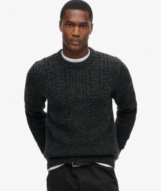 Jacob-Pullover mit Zopfmuster
