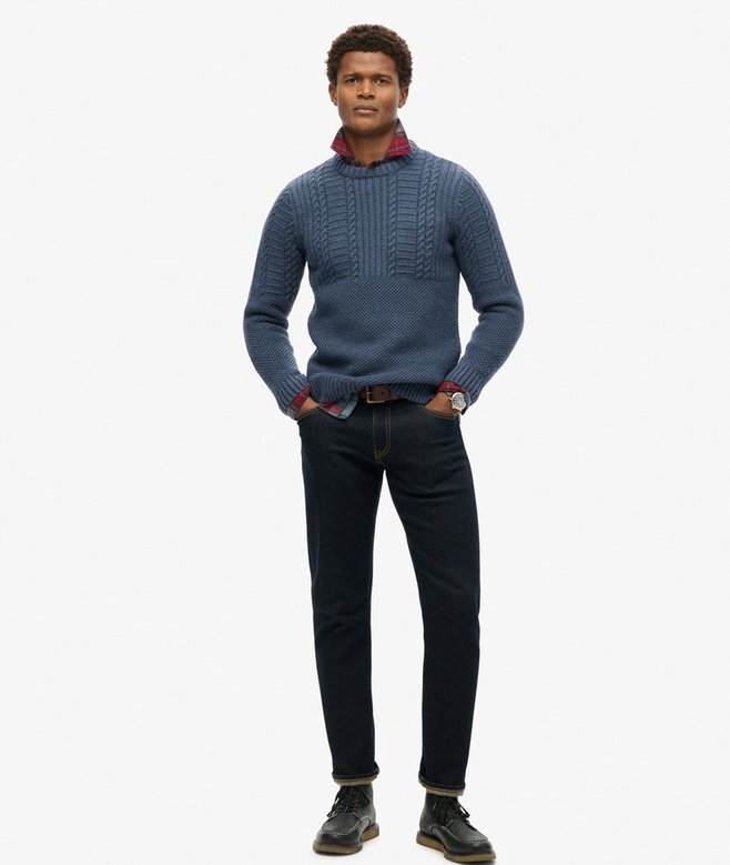 Jacob-Pullover mit Zopfmuster Jacob-Pullover mit Zopfmuster