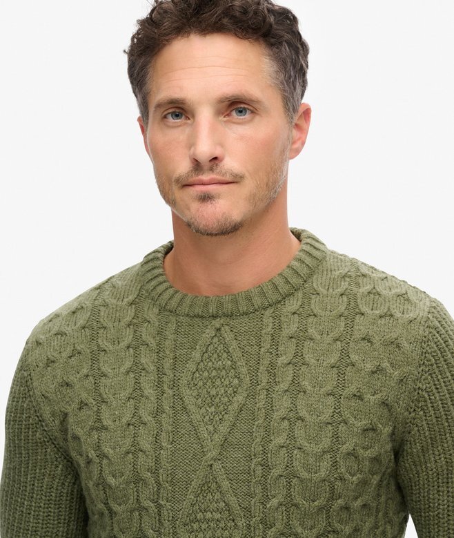 Jacob-Pullover mit Zopfmuster Jacob-Pullover mit Zopfmuster