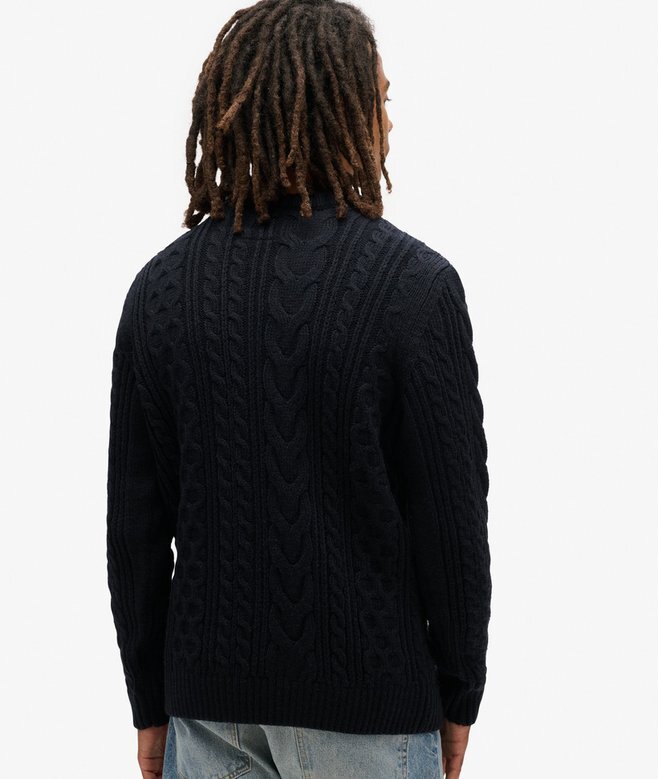Jacob-Pullover mit Zopfmuster Jacob-Pullover mit Zopfmuster