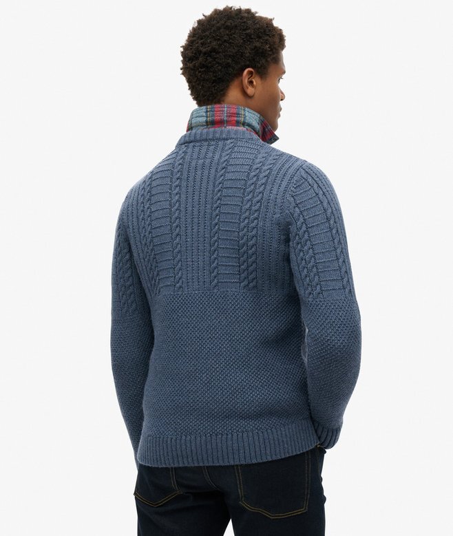 Jacob-Pullover mit Zopfmuster Jacob-Pullover mit Zopfmuster
