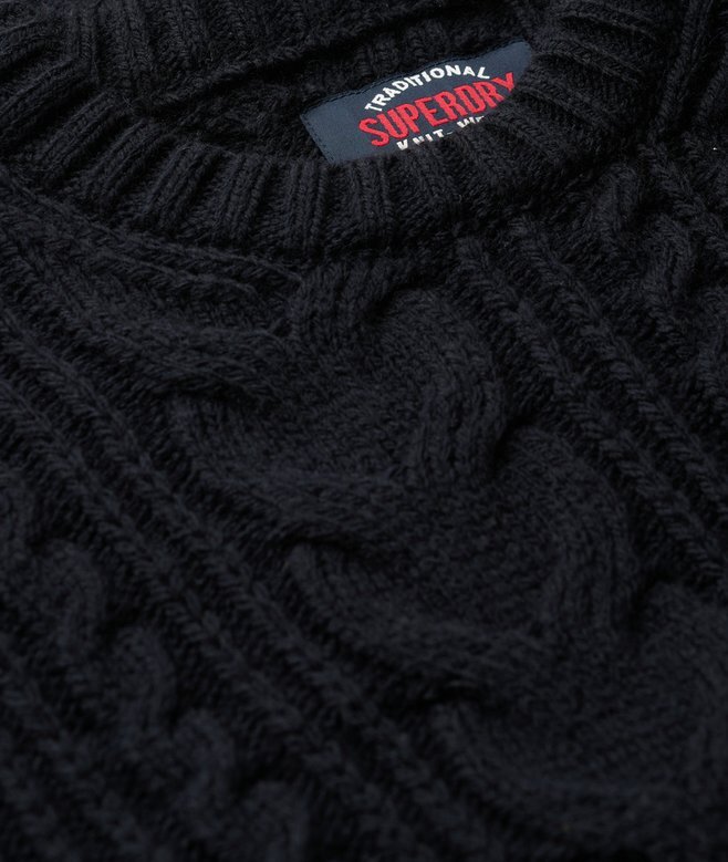 Jacob-Pullover mit Zopfmuster Jacob-Pullover mit Zopfmuster