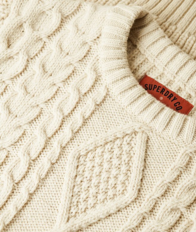 Jacob-Pullover mit Zopfmuster Jacob-Pullover mit Zopfmuster