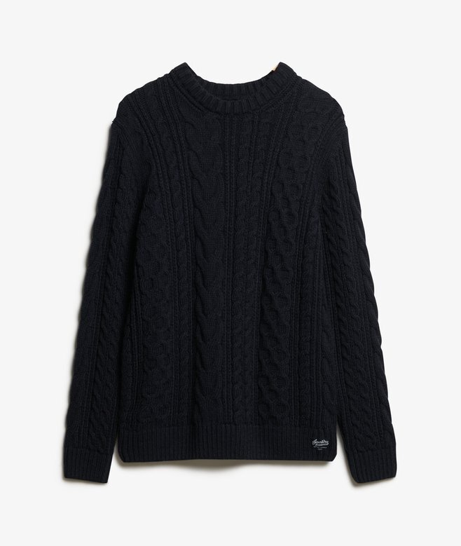 Jacob-Pullover mit Zopfmuster Jacob-Pullover mit Zopfmuster