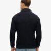 Jacob Pullover mit Zopfmuster und halbem Reißverschluss Jacob Pullover mit Zopfmuster und halbem Reißverschluss