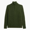 Jacob Pullover mit Zopfmuster und halbem Reißverschluss Jacob Pullover mit Zopfmuster und halbem Reißverschluss