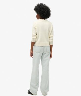 Jeans aus Organic Cotton mit weitem Bein