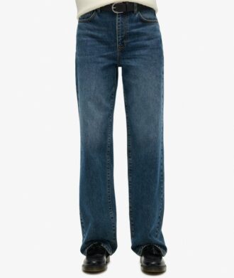 Jeans aus Organic Cotton mit weitem Bein