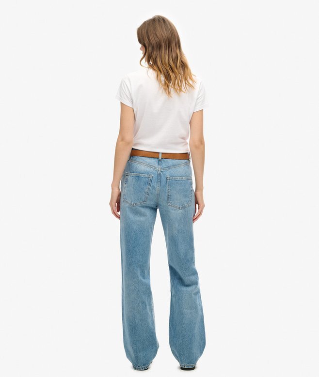 Jeans aus Organic Cotton mit weitem Bein Jeans aus Organic Cotton mit weitem Bein