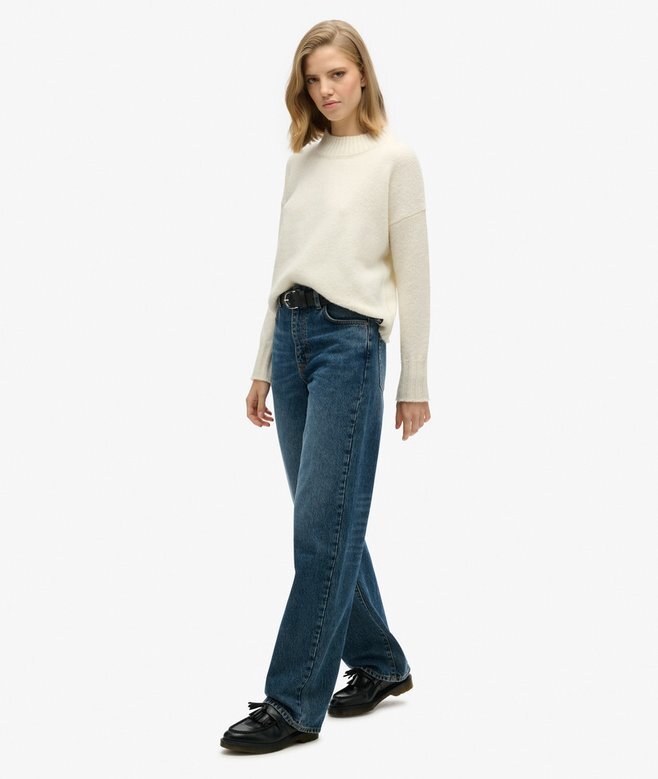 Jeans aus Organic Cotton mit weitem Bein Jeans aus Organic Cotton mit weitem Bein