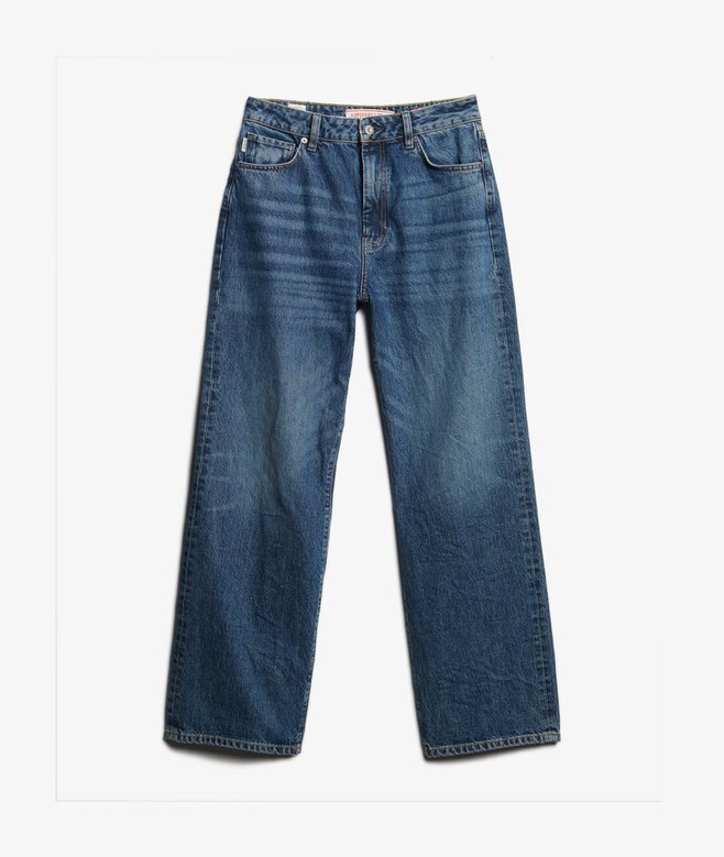 Jeans aus Organic Cotton mit weitem Bein Jeans aus Organic Cotton mit weitem Bein