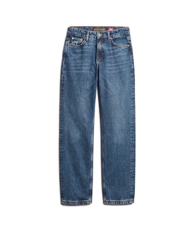 Jeans mit mittlerer Leibhöhe und geradem Bein Jeans mit mittlerer Leibhöhe und geradem Bein