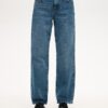 Jeans mit mittlerer Leibhöhe und weitem Bein Jeans mit mittlerer Leibhöhe und weitem Bein