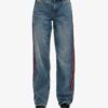 Jeans mit mittlerer Leibhöhe und weitem Bein Jeans mit mittlerer Leibhöhe und weitem Bein