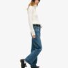 Jeans mit mittlerer Leibhöhe und weitem Bein Jeans mit mittlerer Leibhöhe und weitem Bein