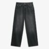 Jeans mit mittlerer Leibhöhe und weitem Bein