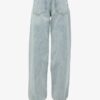 Jeans mit mittlerer Leibhöhe und weitem Bein Jeans mit mittlerer Leibhöhe und weitem Bein