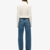 Jeans mit mittlerer Leibhöhe und weitem Bein Jeans mit mittlerer Leibhöhe und weitem Bein